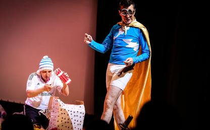 Foto de internos Obra teatral la cuarenta