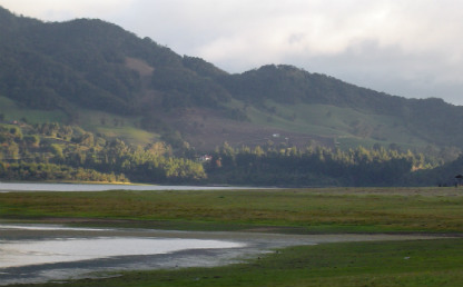 Panorámica de las montañas de Bogotá