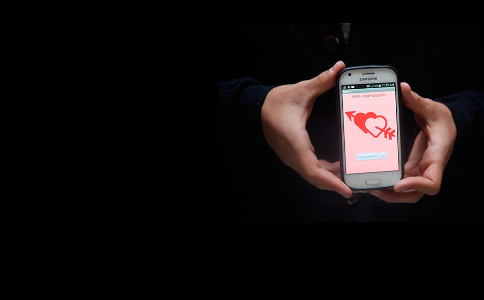 Celular inteligente con App