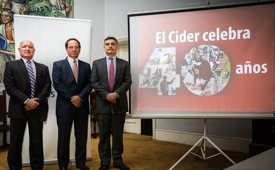 Andrés Gomez, Oscar Pardo y Carl Langebaek