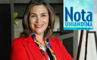 Foto de Tatiana Garcés, socia administradora de Baker Mckenzie, en una oficina