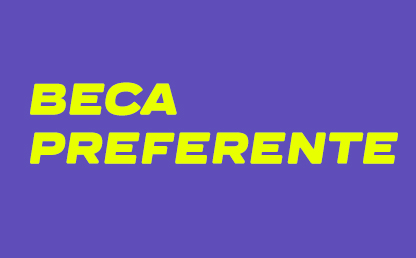 Texto que dice: Beca preferente