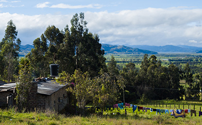 Panorámica de una finca en Cundinamarca