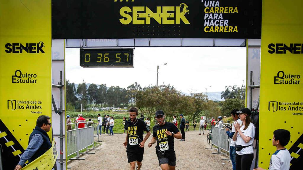 Línea de meta de la Carrera Seneka 2017
