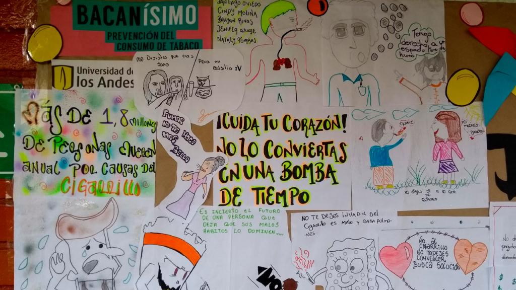 Dibujos de niños en contra del consumo de tabaco
