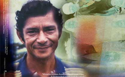 Afiche del documental Ciro y yo, con el rostro del hombre que lo protagoniza. 