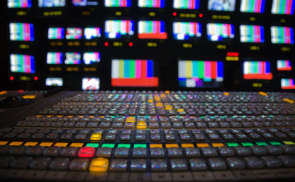 Fotografía de un estudio de televisión