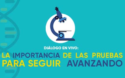 Imagen con microscopio de laboratorio