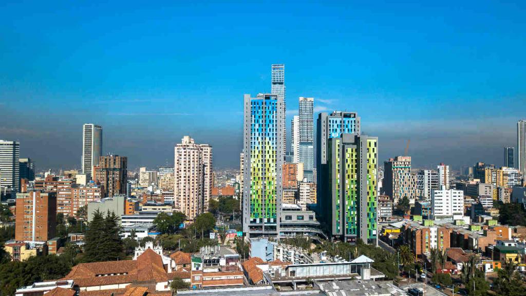 Panorámica de Bogotá el Día sin carro y sin motor
