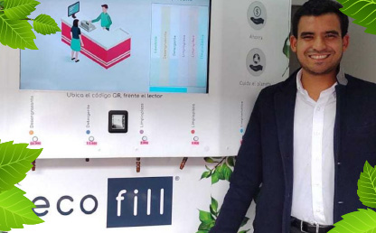 Foto de Édgar Galán creador de ECOFILL
