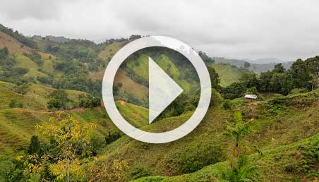 Foto de un paisaje en Colombia.