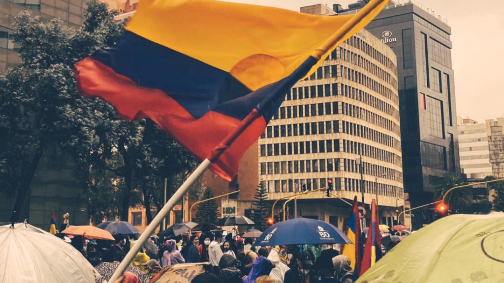 Foto de la bandera de Colombia