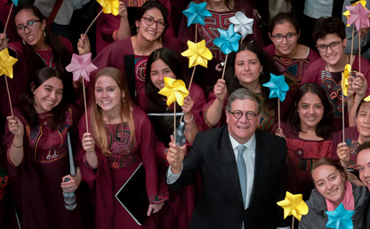 Homenaje al rector Pablo Navas por sus 8 años de liderazgo en la Universidad de los Andes