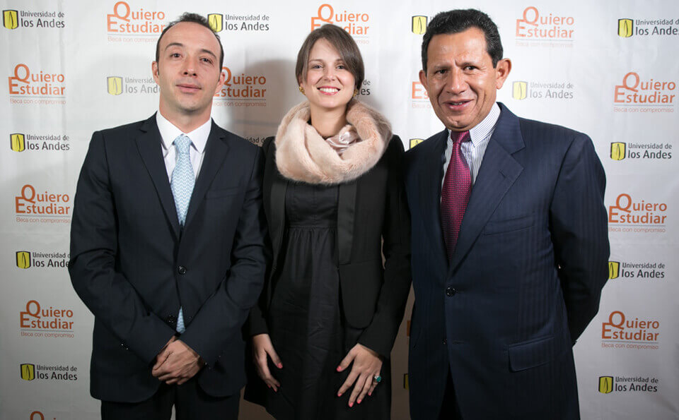 Lucas Osorio, Carolina Rivera y Eduardo Pacheco