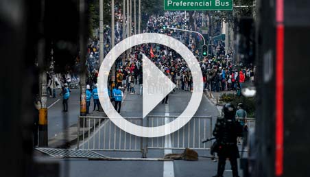 Personas protestando 