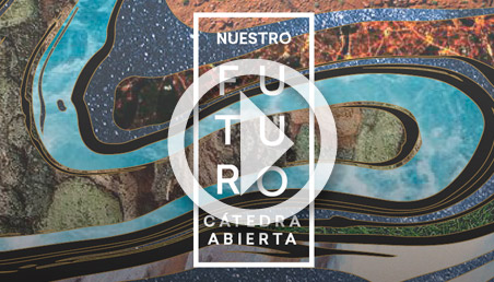 Collage de colores con las palabras nuestro futuro.