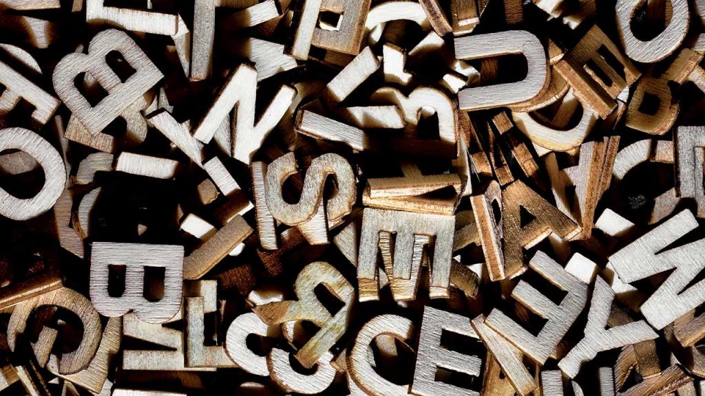 Foto de letras en madera