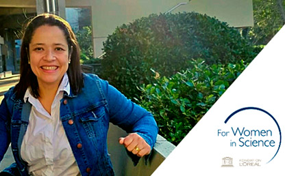 Vivian Salazar, investigadora posdoctoral del departamento de Ingeniería Eléctrica y Electrónica