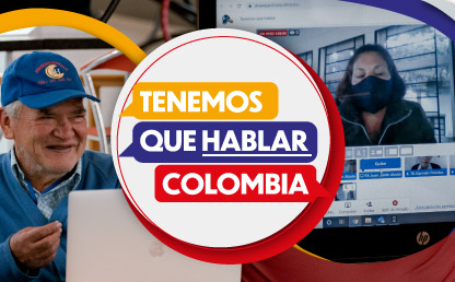 Tenemos que hablar, Colombia: un ejercicio de diálogo Embolador conectado en computador
