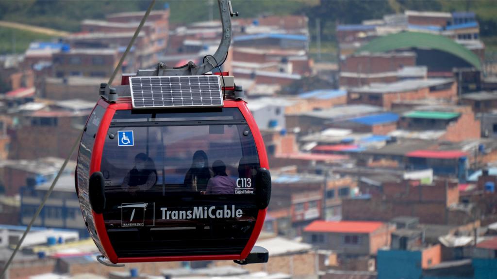Foto del TransMiCable Bogotá