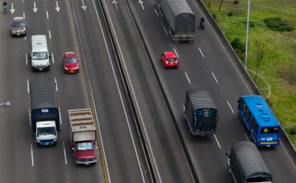 Autopista en Bogotá