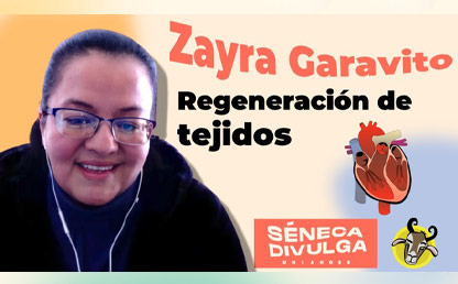 Zayra Garavito en Séneca Divulga